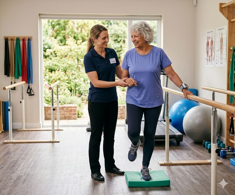 Physical therapy session at Niles Nursing & Rehabilitation